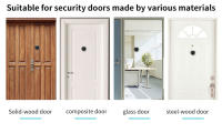 Mirilla electrónica puerta Timbre inalámbrico exterior impermeable con camara - details 8