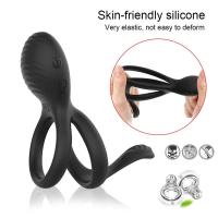 Leten Vibrador Dual para Hombres 7 Modos de Vibración, Control Remoto, Anillo Suave y Extensible - details 3