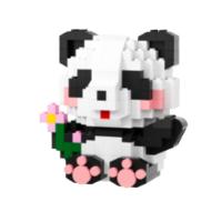 6 piezas Caja Misteriosa de Pandas Xiaofangle - Bloques Ensamblables Educativos (12 juegos, DIY para Niños) - Colcciona 6 Pandas Diferentes! - details 2