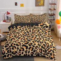 Juego de Ropa de Cama con Estampado de Leopardo Funda de Edredón de Piel de Animal para Niños Adolescentes Adultos Funda de Almohada de Poliéster con Estampado de Leopardo - details 4