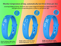 Pulsera inteligente Digital LED con termómetro, pulsera con alarma de vibración, resistente al agua, para estudiantes - details 3