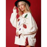 Sudadera de manga redonda con lentejuelas estilo coreano de moda 2025 para mujer - details 2