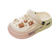 Verano agujero zapatos niña gruesa suela suave lindo antideslizante EVA pies no malolientes resistente al desgaste exterior bolsa cabeza arrastre sandalias de las mujeres niños - details 0