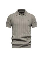 Polo de punto para hombre, manga corta y cuello vuelto, novedad - details 5