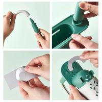 Organizador de grifo Telescc para fregadero de cocina, estante de almacenamiento ajustable para esponja, toalla y jabón - details 10
