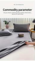 Juego de Ropa de Cama Clásica de Poliéster 3 Piezas: Sábana Ajustable, Fundas de Almohada Transpirables, Suaves para la Piel - details 9