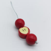 Encanto de Teléfono de Cuentas 2025 Colgante de Fruta Roja Grande Llavero para iPhone 15, Airpods, Auriculares Accesorios de Electrónica - details 0