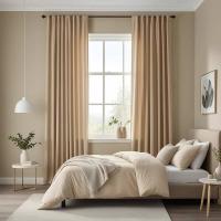 2 cortinas de lujo para dormitorio o sala de estar, estilo francés americano, con efecto oscurecedor. - details 1