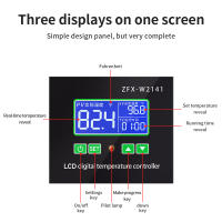 Regulador de termostato LED Digital, controlador de temperatura de refrigeración y calefacción, interruptor de tiempo, relé de Control, ZFX-W2141, CA de 220V - details 2