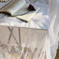 Mantel de Encaje Blanco Vintage Ideal para Hoteles, Bodas, Fiestas, Picnics - details 45