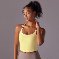 Ropa interior deportiva de realce para mujer, sujetador de Yoga para Fitness, gimnasio, entrenamiento, correr, camiseta sin mang - details 22