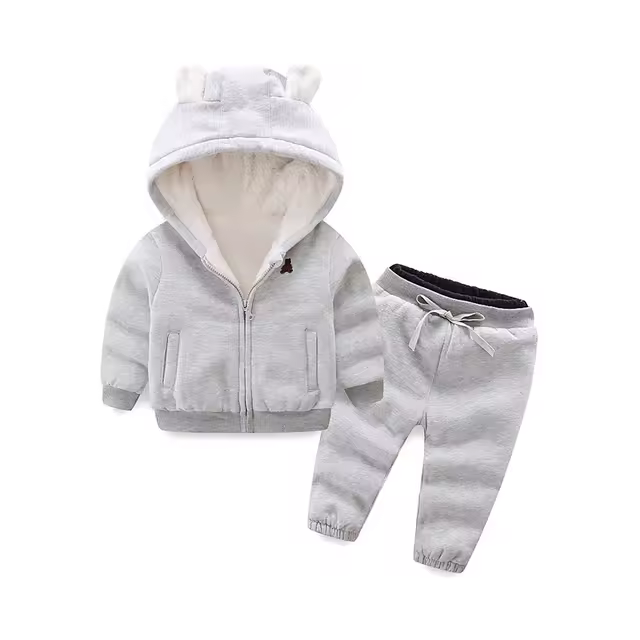 Conjunto de invierno para niñas Conjunto de ropa para niños y niñas de otoño e invierno - 1