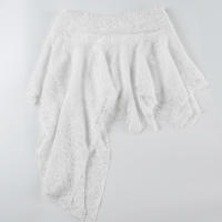 BUNO-falda de encaje asimétrica de estilo coreano, atuendos de fiesta sexys a la moda, falda corta de cintura baja, ropa de discoteca estética dulce - details 15