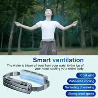 Miniaire acondicionado portátil para deportes al aire libre, dispositivo de refrigeración recargable por USB, cinturón de hielo, nuevo - details 1