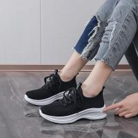 Zapatillas de deporte a la moda para mujer, zapatos informales de malla transpirable con tejido de mosca, suela suave hueca, para exteriores - details 22