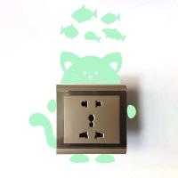 Pegatinas Luminosas de Gato Perro Decoración de Pared para Hogar para Horas de Oscuridad - details 7