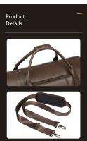 Bolso plegable del equipaje de los hombres de la ropa portátil impermeable del viaje del almacenamiento del sistema del cuero de la PU de alta calidad - details 13