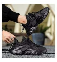Nuevos zapatos deportivos informales transpirables para correr con suela gruesa de malla, zapatos deportivos de moda para correr y caminar para hombre - details 3