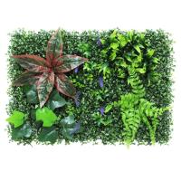 Paredes Artificiales Verdes Decoración de Jardín de Estilo Tropical con Plantas Falsas - details 2