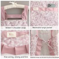 Delantal de cocina con estampado de conejo, uniforme de restaurante a prueba de manchas de estilo Floral con bolsillo grande, delantal de trabajo doméstico transpirable - details 1