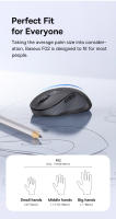 Baseus Ratón Inalámbrico Ergonómico Diseño Ergonómico, 30dB Silencioso, Ajustable 1600-4000DPI, Conexión 2.4G & Bluetooth 5.2 Ideal para Oficina - details 4
