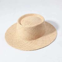 Sombrero de Verano con Pompón y Cinturón Estilo Derby Natural para Mujeres - details 2