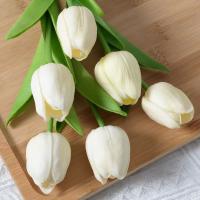 Lámpara LED de noche de tulipán, lámpara de mesa de flores artificiales, ramo de flores simuladas, ramo decorativo - details 12