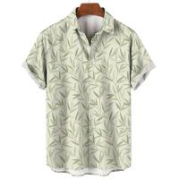 Moda Verano Hawaiiana para Hombres Camisa Suelta con Manga Corta, Estampado 3D Retro, Ideal para Vacaciones en la Playa - details 2