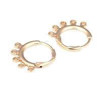 Aretes de Cuerda de Metal Dorado de 18K Diseño Redondo Rectangular de Alta Calidad - details 82