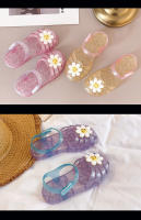 Sandalias de niña con flores, zapatos de gelatina tejida para bebé de 3 a 9 años - details 33