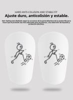 Mini espinillera de entrenamiento de fútbol para niños, almohadilla amortiguadora, tablero de vástago de PU, ligero, resistente al desgaste, Protector de piernas, 1 par - details 6