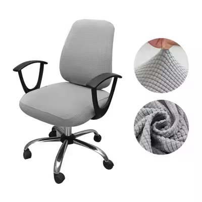 Funda para silla gruesa y sólida para ordenador de oficina, funda de asiento dividida de, funda Universal para sillón antipolvo para oficina - 1
