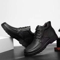 2025 Nuevo Producto Creativo Estilo para caminar al aire libre Botas De invierno para hombre Botas Altas De cuero Zapatos - details 1