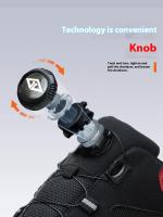 Zapatillas de seguridad ligeras y transpirables con puntera de acero, diseño antiperforación y antigolpes, zapatos de trabajo para hombres - details 3