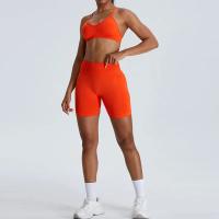 Pantalones cortos de Yoga para mujer, Shorts deportivos de cintura alta, secado rápido, transpirables, adelgazantes, novedad - details 12