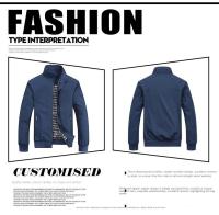 Primavera y otoño invierno Casual Color sólido moda Slim Fit chaqueta de béisbol chaqueta de hombre chaqueta de béisbol chaqueta de hombre - details 1