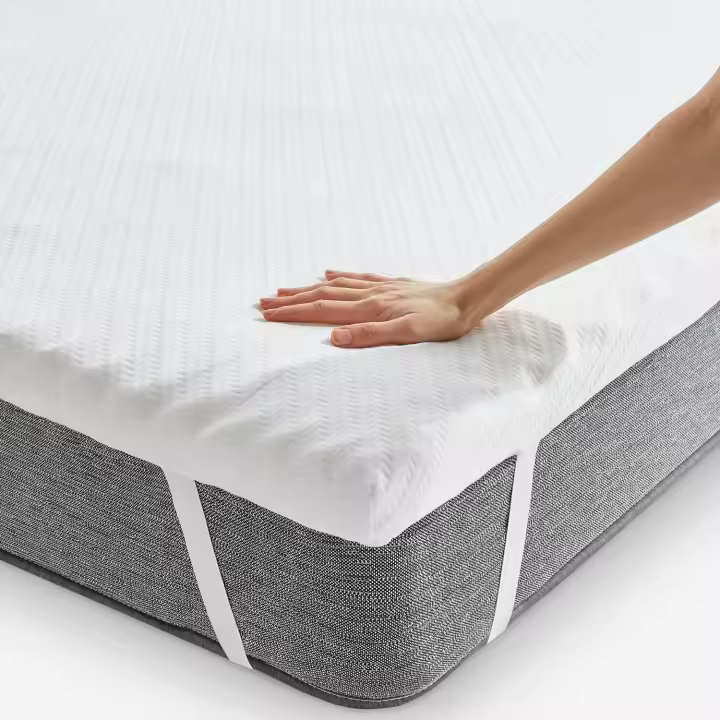 Pikolin Home - Topper Viscoelástico de Hotel - Multizonas - Sobrecolchón Colchoncillo de Grosor 7 cm, para Cama de 90, Desenfundable y Transpirable, Cubre Colchón Viscoelástico, 90 x 190 cm - 1