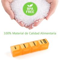 Pastillero Semanal, 4 tomas en Español, Pastillero Diario con 28 Compartimentos, Organizador de Pastillas y dispensadores Comprimidos para Viaje - details 3
