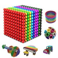 Bolas Magnéticas Multicolor de 1000 Bloques de Construcción de Cubo Grande Arcoíris - details 2