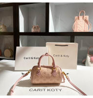 Bolso Boston con relieve rosa de moda 2025Nuevo bolso de almohada de mano de alta gama al por mayor - details 4