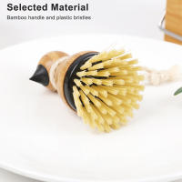 Mini plato para fregadero, cepillo de limpieza para sartenes, depurador de setas, cuenco de Bambú - details 8