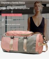 Bolsa De Viaje Impermeable para Deportes Y Fitness, Mochila De Gran Capacidad, Color De La Colisión De Empalme - details 1