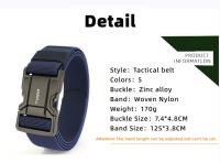 Cinturón Casual de Nylon Ancho de 3.8cm, Hecho en China, Cierre de Aleación - details 12