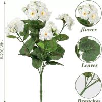 Nuevo Rojo flor de Begonia Artificial 36 Cm DIY flor falsa simulación plantas artificiales adornos de jardín - details 0