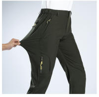 CHRLCK-Pantalones impermeables de secado rápido para hombre, ropa deportiva antiarañazos para acampada, senderismo, escalada, pesca, Verano - details 14
