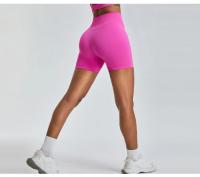 Pantalones de Yoga sin Costuras de Cintura Alta Levantamiento de Cadera Peach - details 9