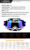 Gafas de Moto VEMAR HD A prueba de viento, anti-impacto, resistente a arañazos, ligero para motocicleta, ciclismo, motocross, deportes al aire libre, ATV, MTB - details 1