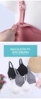 3 Pcs Pack Sujetador De Maternidad Transpirable Para Empequeñecimiento Y Dormir Sin Aros Ni Costuras Ni Ralladuras Ni Químicos Ni Alérgenos Ajuste De Correa Trasera Natural Para Mujer - details 4