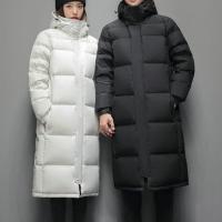 Abrigos de Invierno de Algodón para Hombres y Mujeres Cómodos Abrigos de Pareja, Cuello Alto Acolchado, Longitud Media, Calidez Parka - details 2