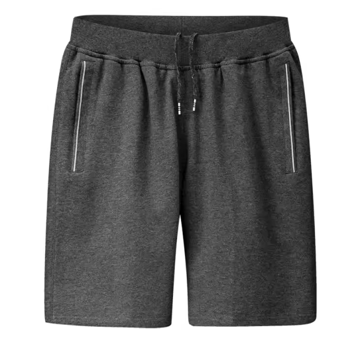 Pantalones cortos de verano para hombre, ropa exterior fina de puro algodón, pantalones de baloncesto sueltos, pantalones deportivos informales de cinco puntos, pantalones para correr para hombre - 1